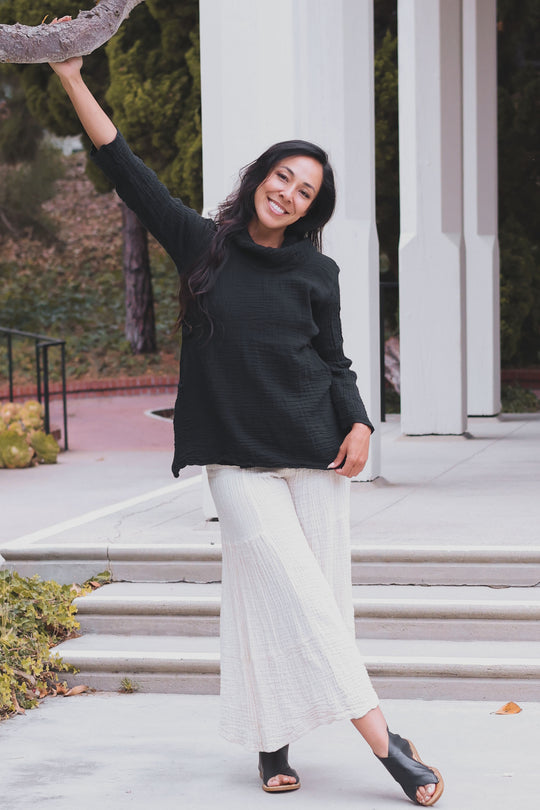 Khuna Cowl Tunic Top