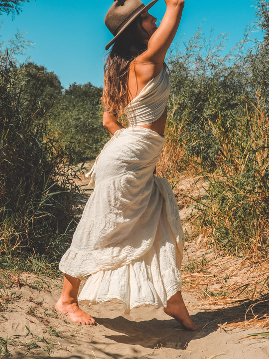 IMPERFECT Ruffle Wrap Skirt ~ FINAL SALE!