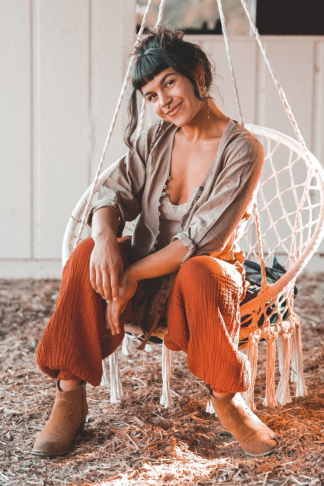IMPERFECT Button Top ~ FINAL SALE!