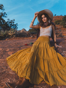 Tiered Pocket Skirt