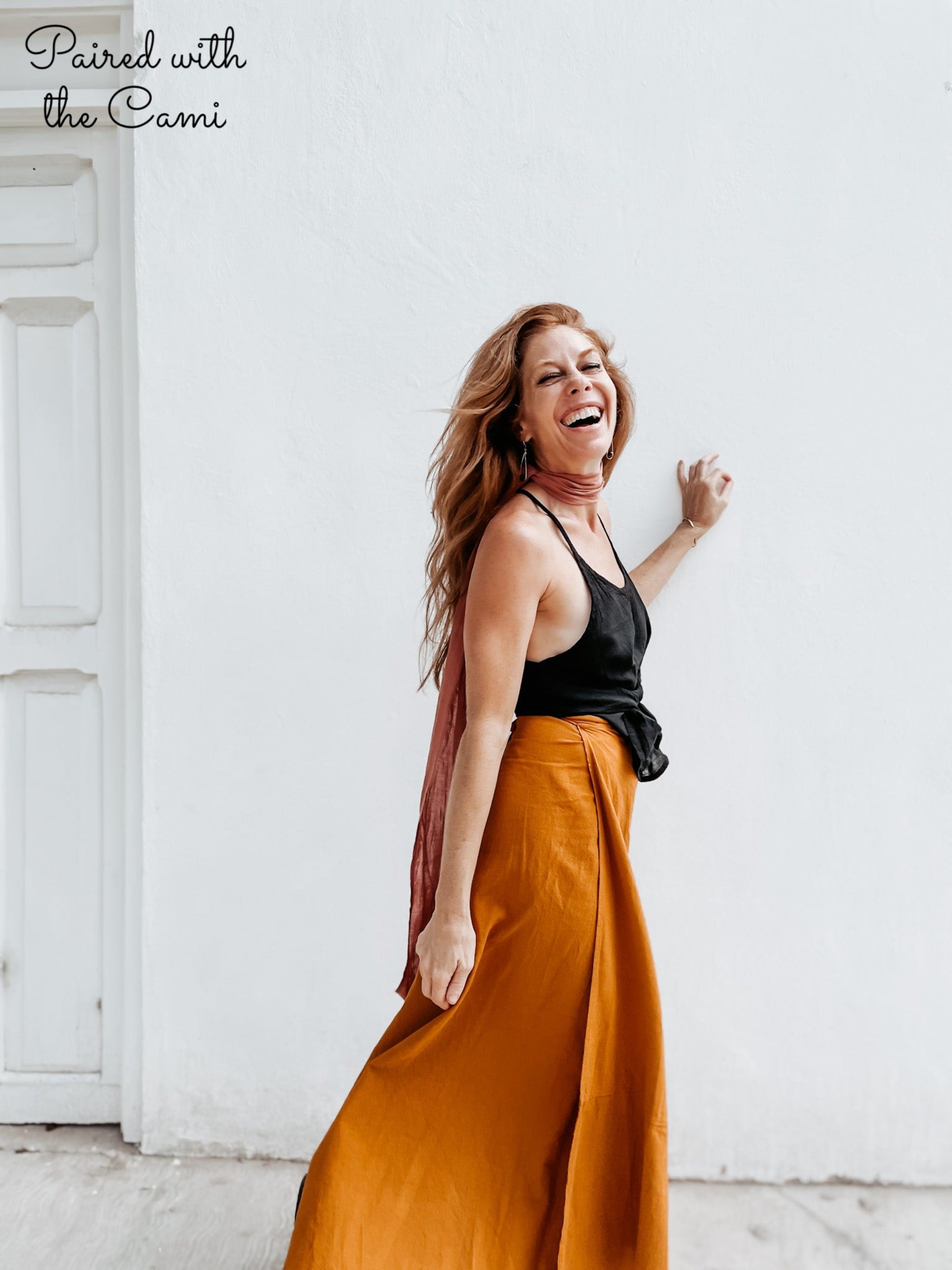 【INCHANT ME】Mont Cotton Bijo Long Skirt Maxi Skirt, Cotton Skirt With Dot, A-line Skirt, Long Skirt