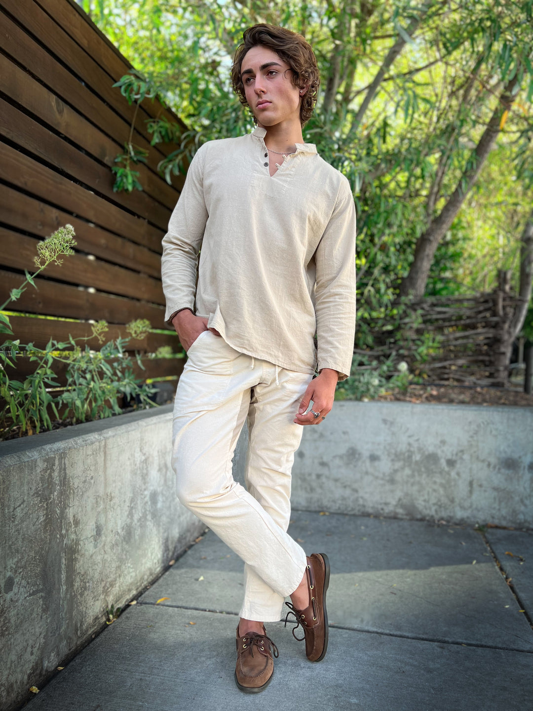 Men's Long Sleeve Cotton Shirts, Natural, 100% Cotton Clothing Cotton Flower Clothing Men's Long Sleeve Cotton Shirts, Natural, 100% Cotton Clothing Cotton Flower Clothing