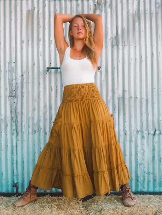 IMPERFECT Tiered Pocket Skirt ~ FINAL SALE!